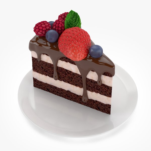 Cake Piece 3d Model