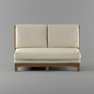 3d sofa cafe model