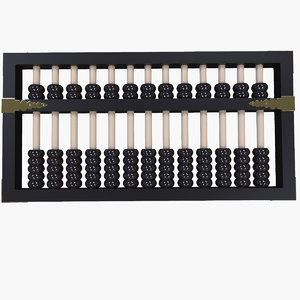 3d model chinese abacus