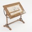 3d model old drafting table technical drawing