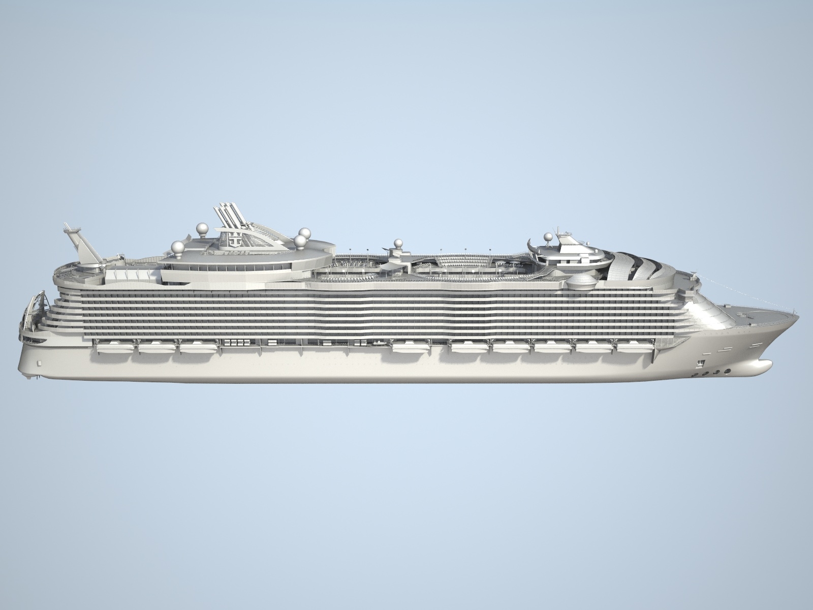 海洋游轮的魅力3d模型