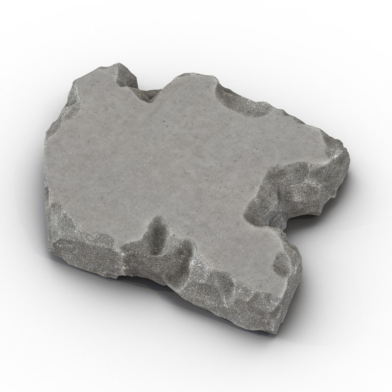 concrete chunk 2 3d max