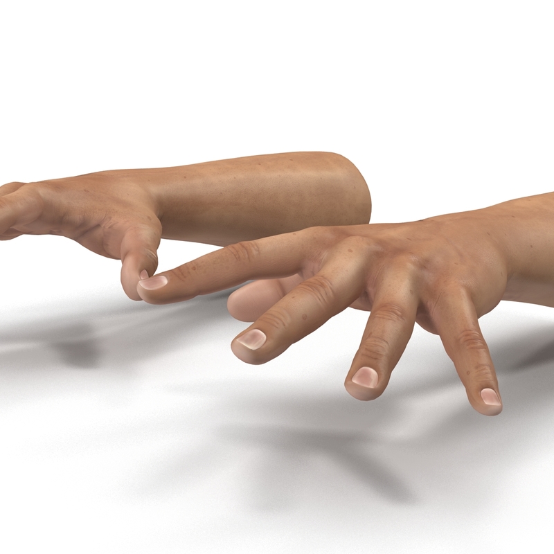 3d model man hands pose 4