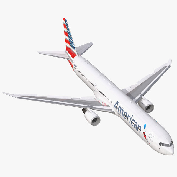 boeing 767 400er american airlines 3d max