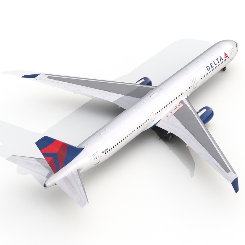 3d model boeing 767 400er delta