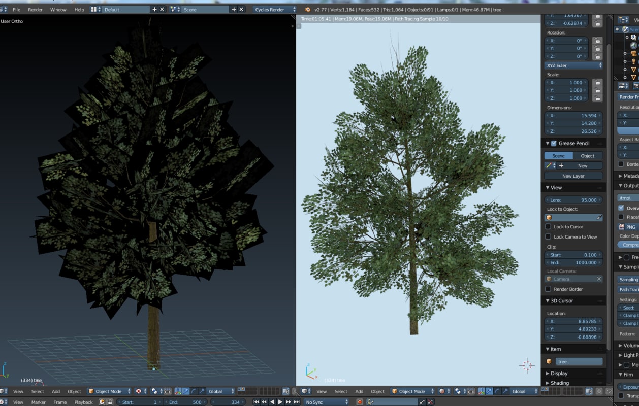 tree blender 3d model free download