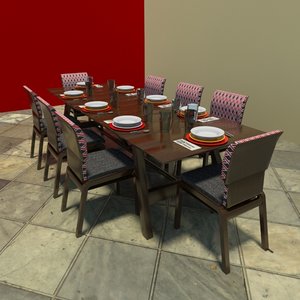 max dining table setting