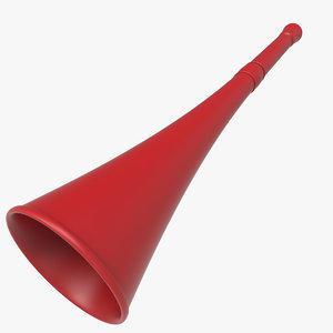 vuvuzela trumpet modelled 3ds