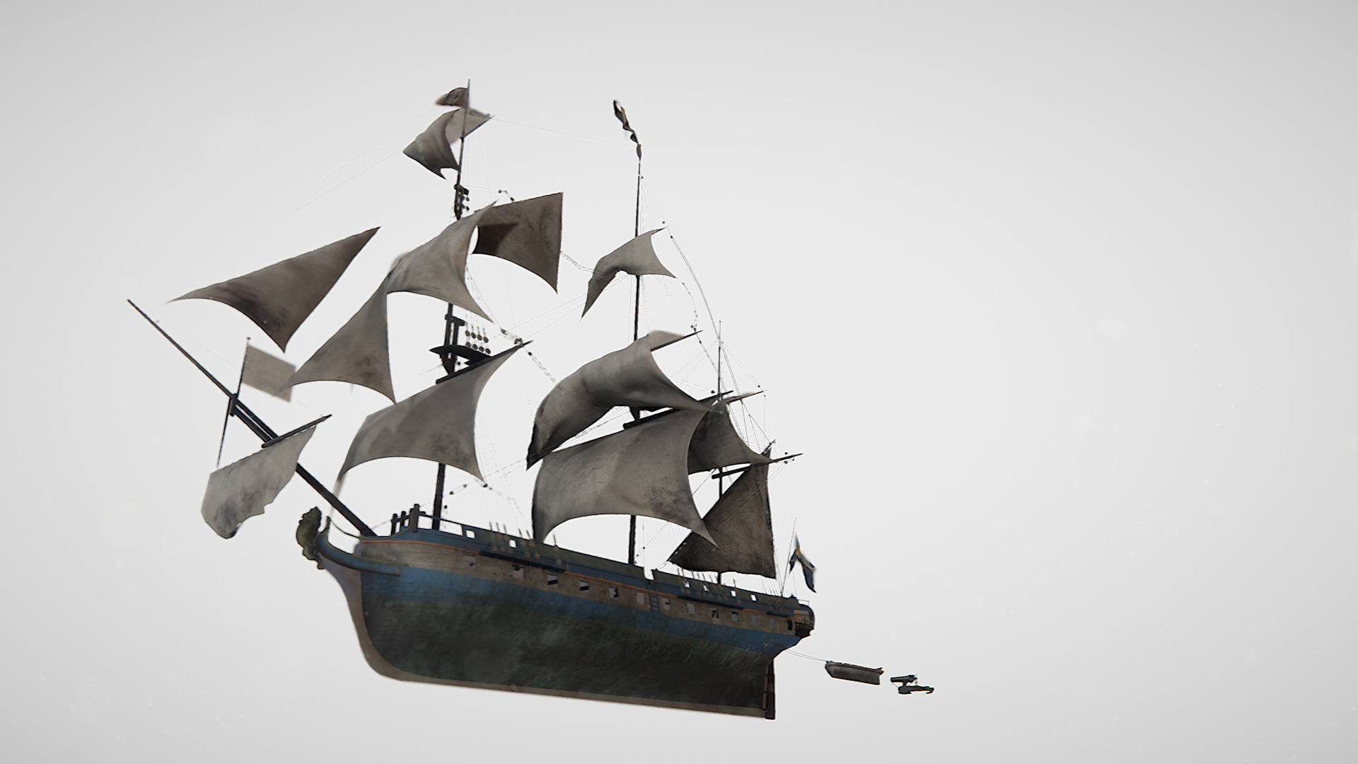 Steam ship 3d model фото 20