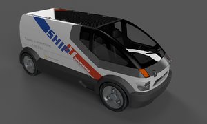 3d model concept delivery van