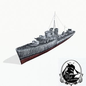 grom-class destroyers groms 3d 3ds