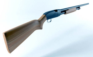 winchester shotgun 3d model