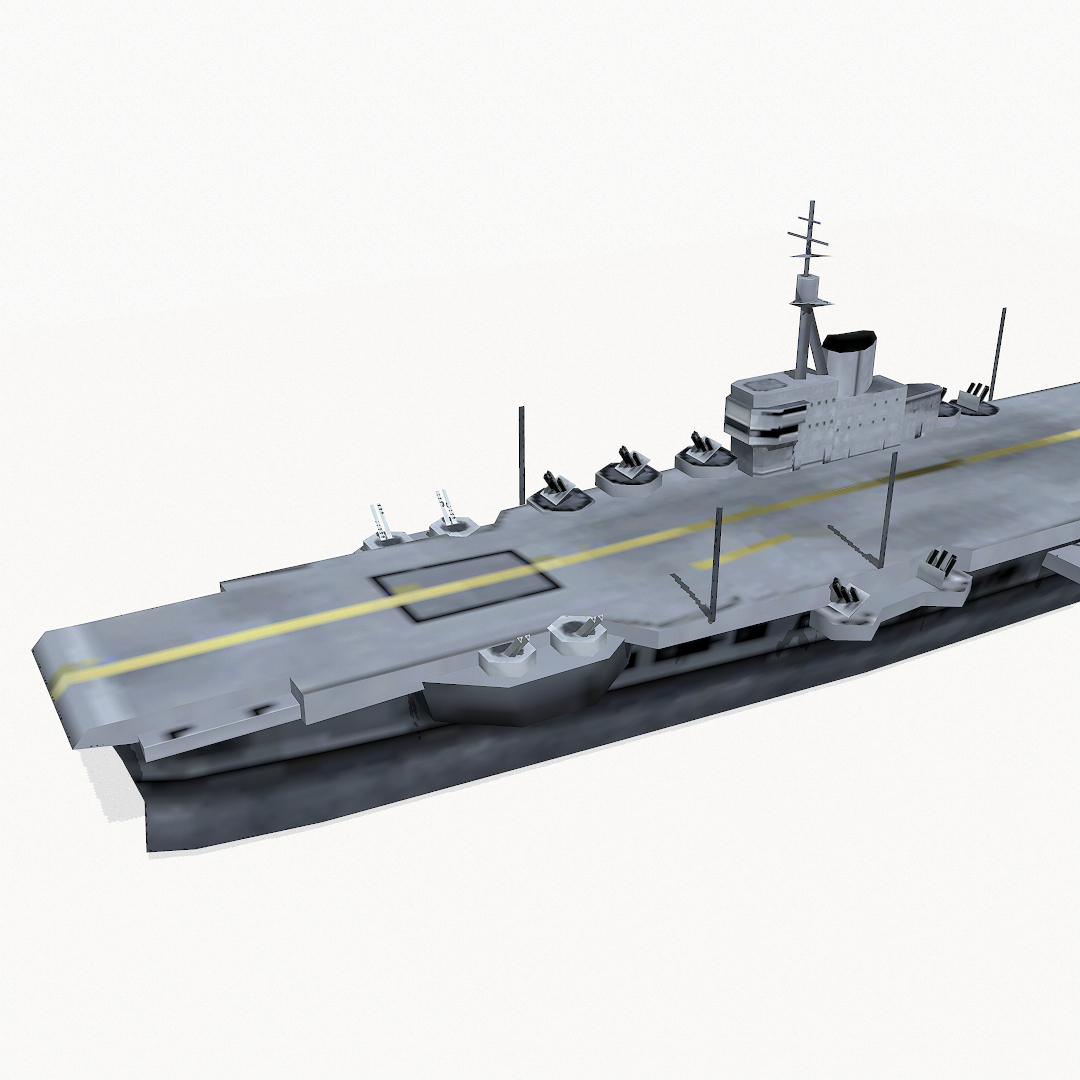 3d implacable-class aircraft carrier class model