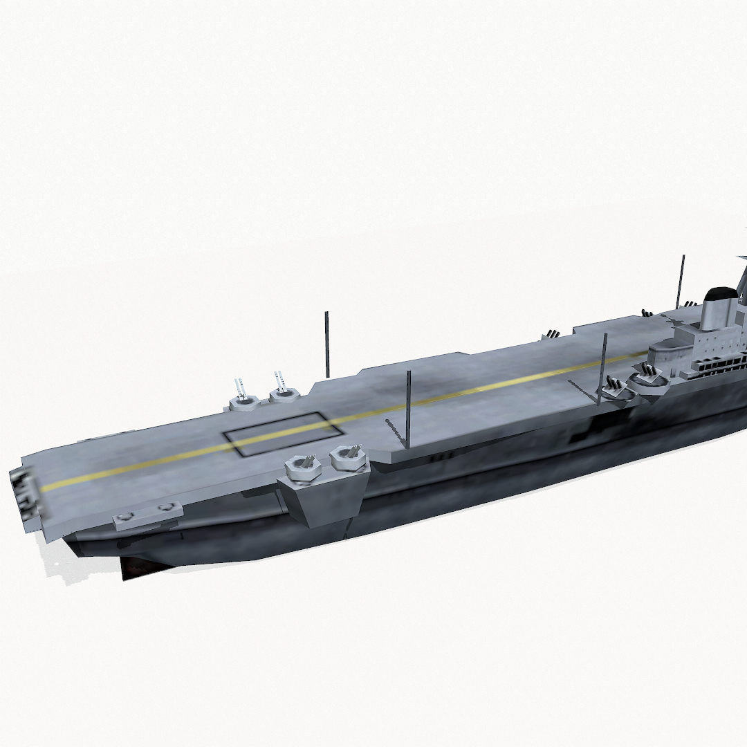 3d implacable-class aircraft carrier class model