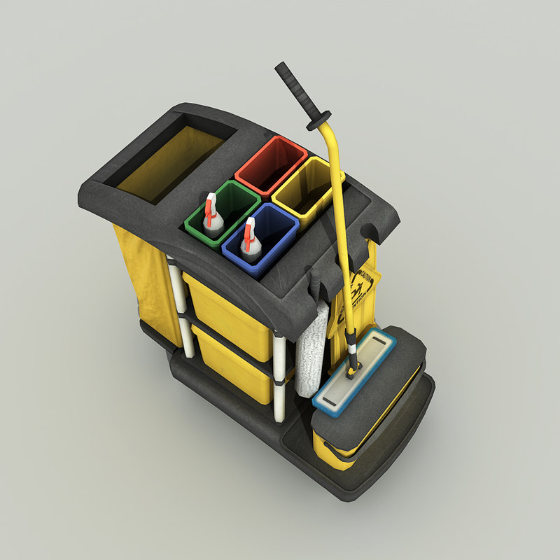 3d cleaning cart