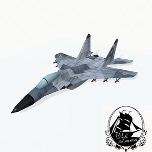 3d mig-29 jet fighter model