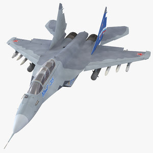 russian jet fighter mikoyan 3d model