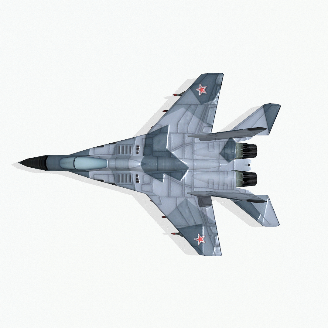 3d mig-29 jet fighter model