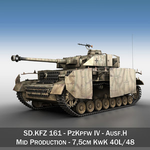 german panzer 4 ausf 3d model