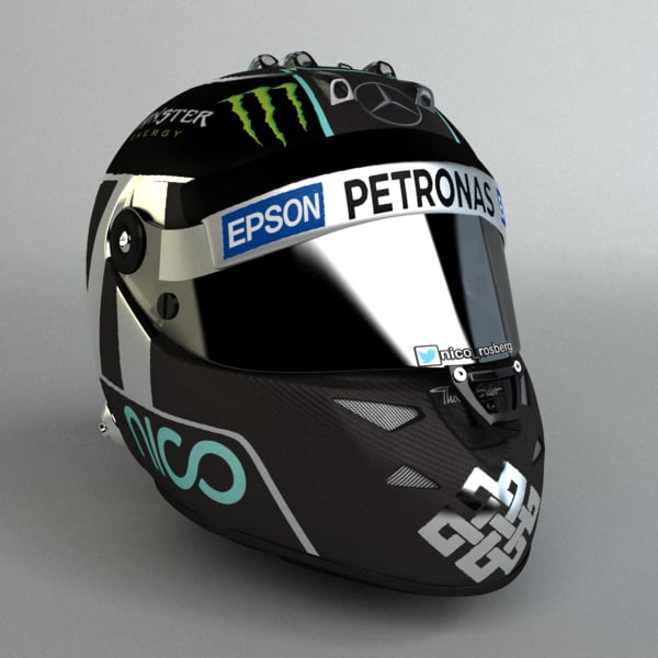 3d model schuberth f1 helmet nico