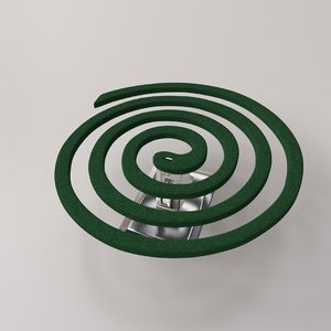 mosquito coil 3d model