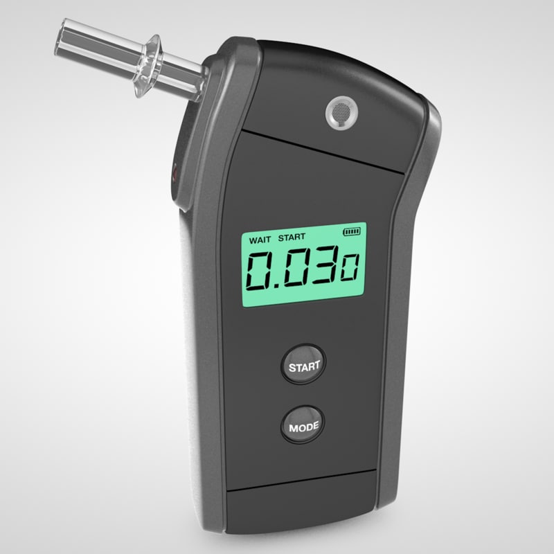 3d breathalyzer breath model