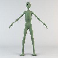 alien character 3d model