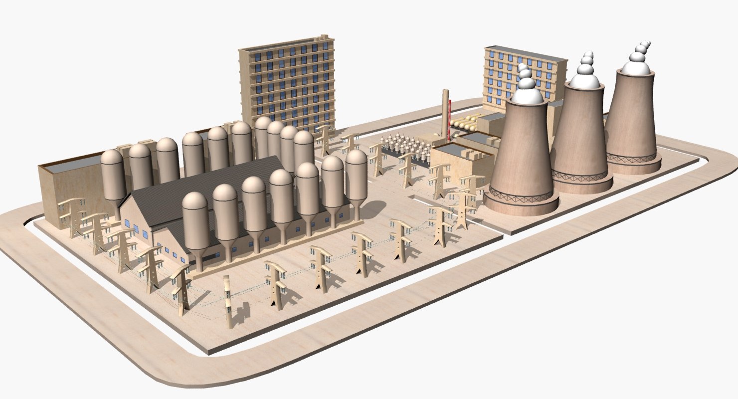 Модель завода. Nuclear Power Plant 3d model. 3д модель АЭС 3д Макс. Power Plant модель для 3d принтера. Nuclear Reactor 3d model.