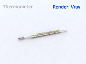 3d model medical thermometer