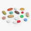 medicine tablets capsules 3d model