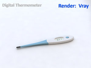 digital thermometer 3d max