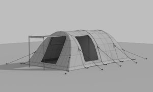 3d camping tent model