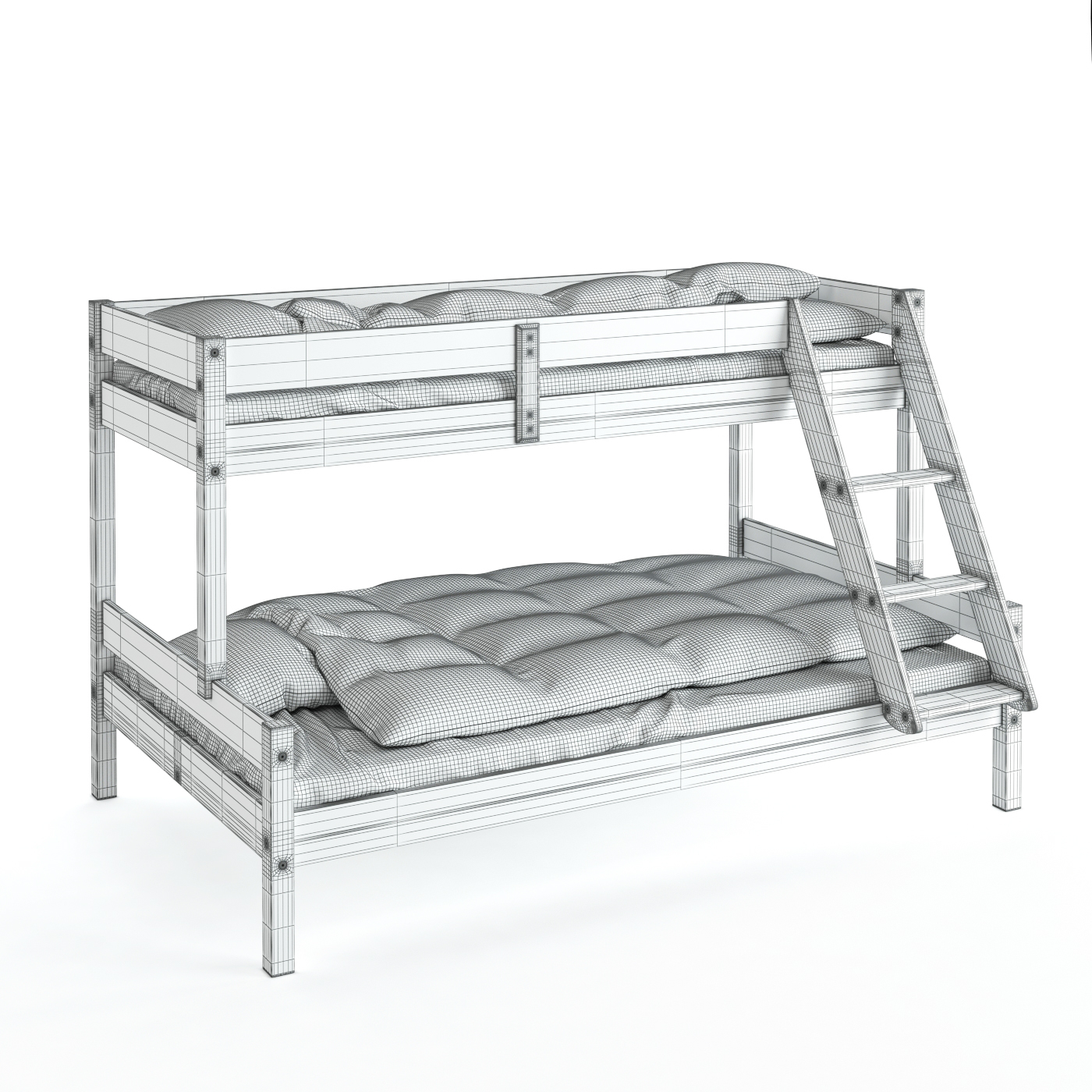 bunk bed jysk 3d max