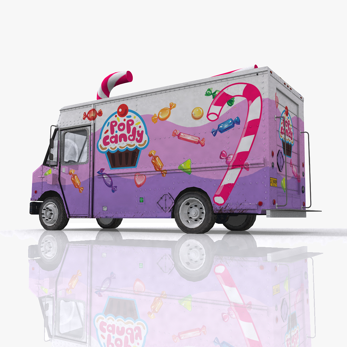 Candy Food Truck 3d Model candy-food-truck-3d-model