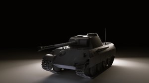 3d model german ww2 tank