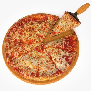 pizza real realistic 3d model