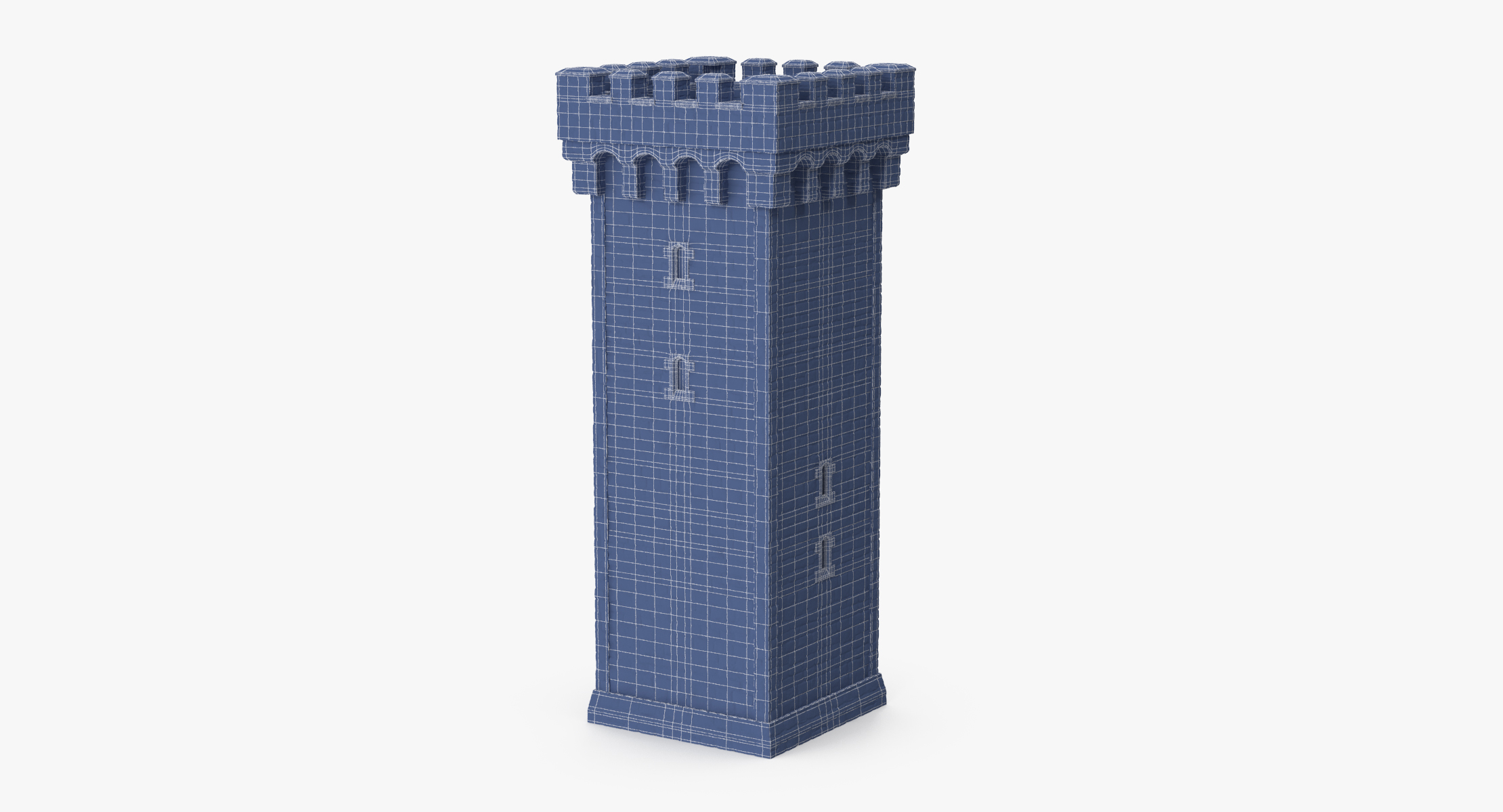 square tower - 3d max