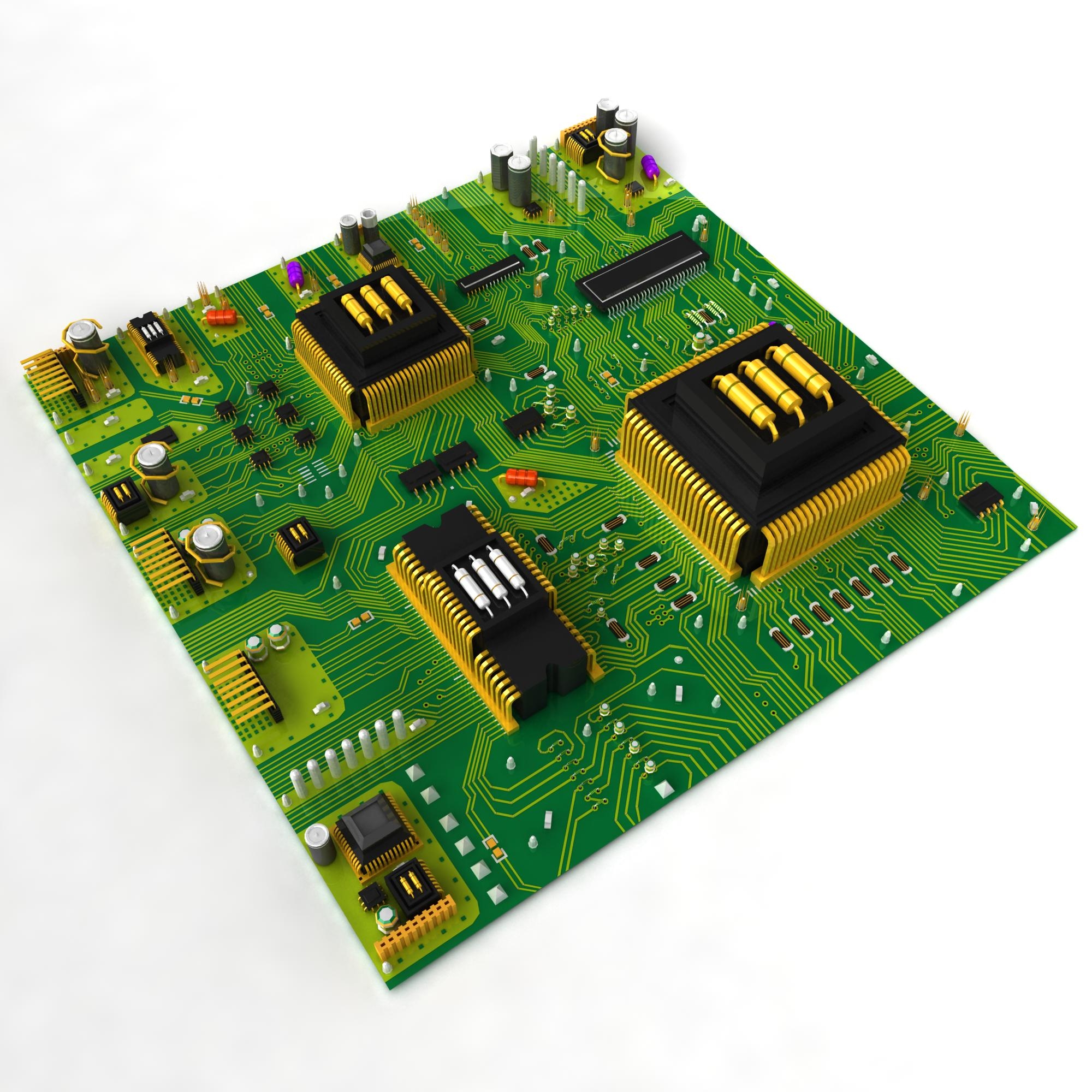 new circuit board 3d model