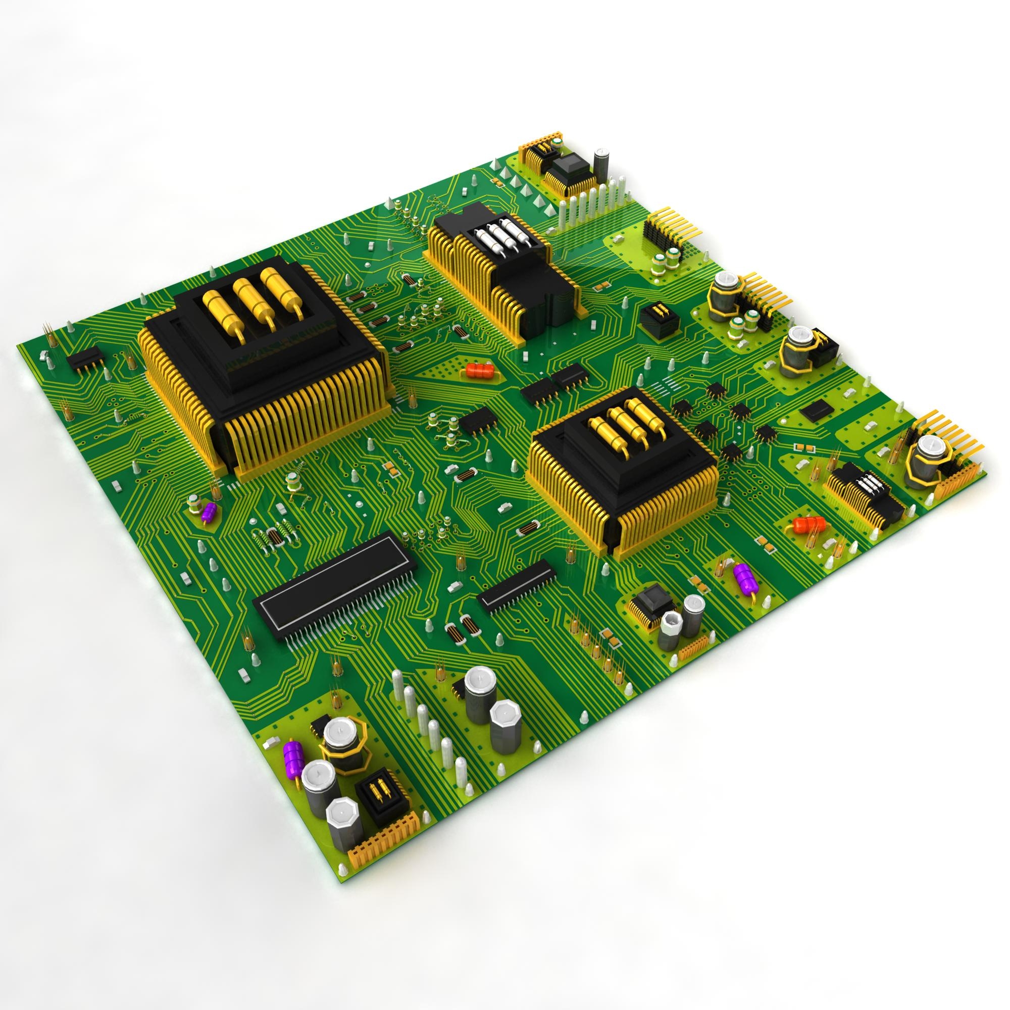 new circuit board 3d model