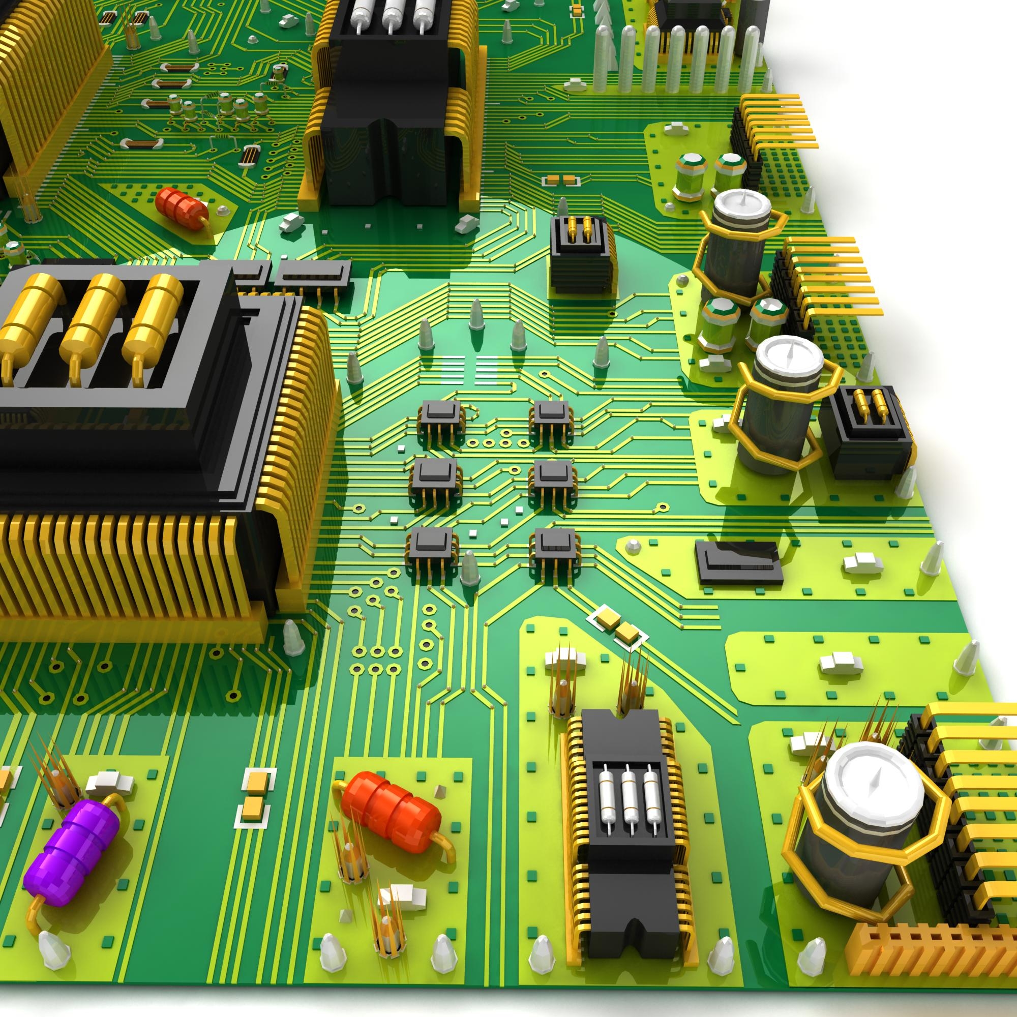 new circuit board 3d model