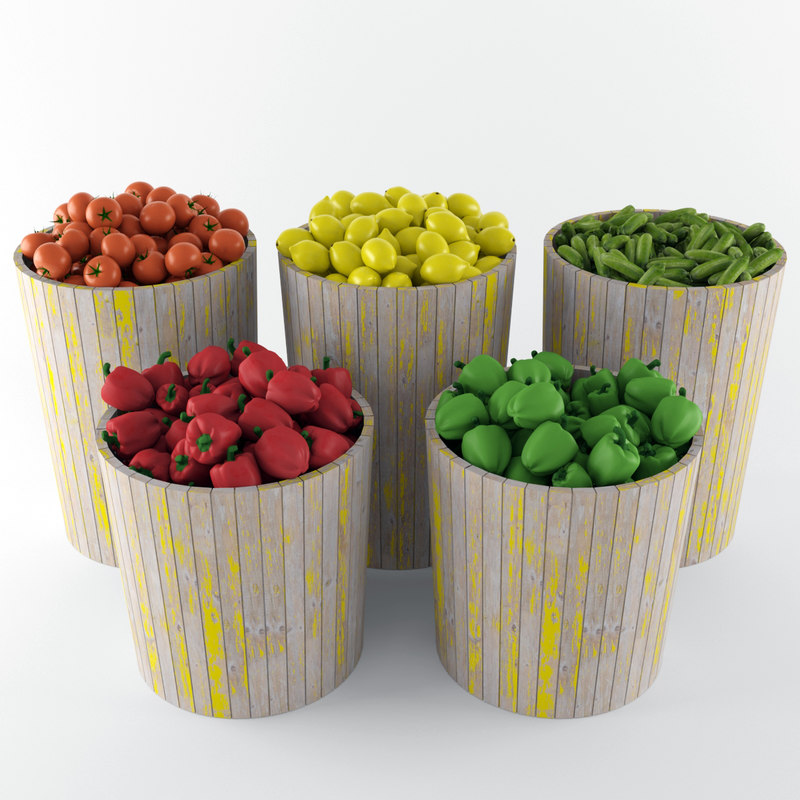 3d model vegetable baskets