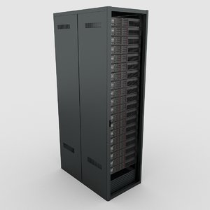 3d data server rack