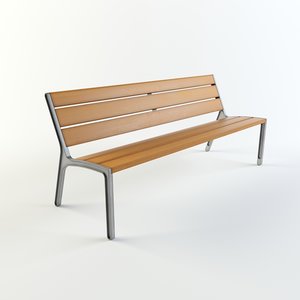 3d model miela park bench mmcite