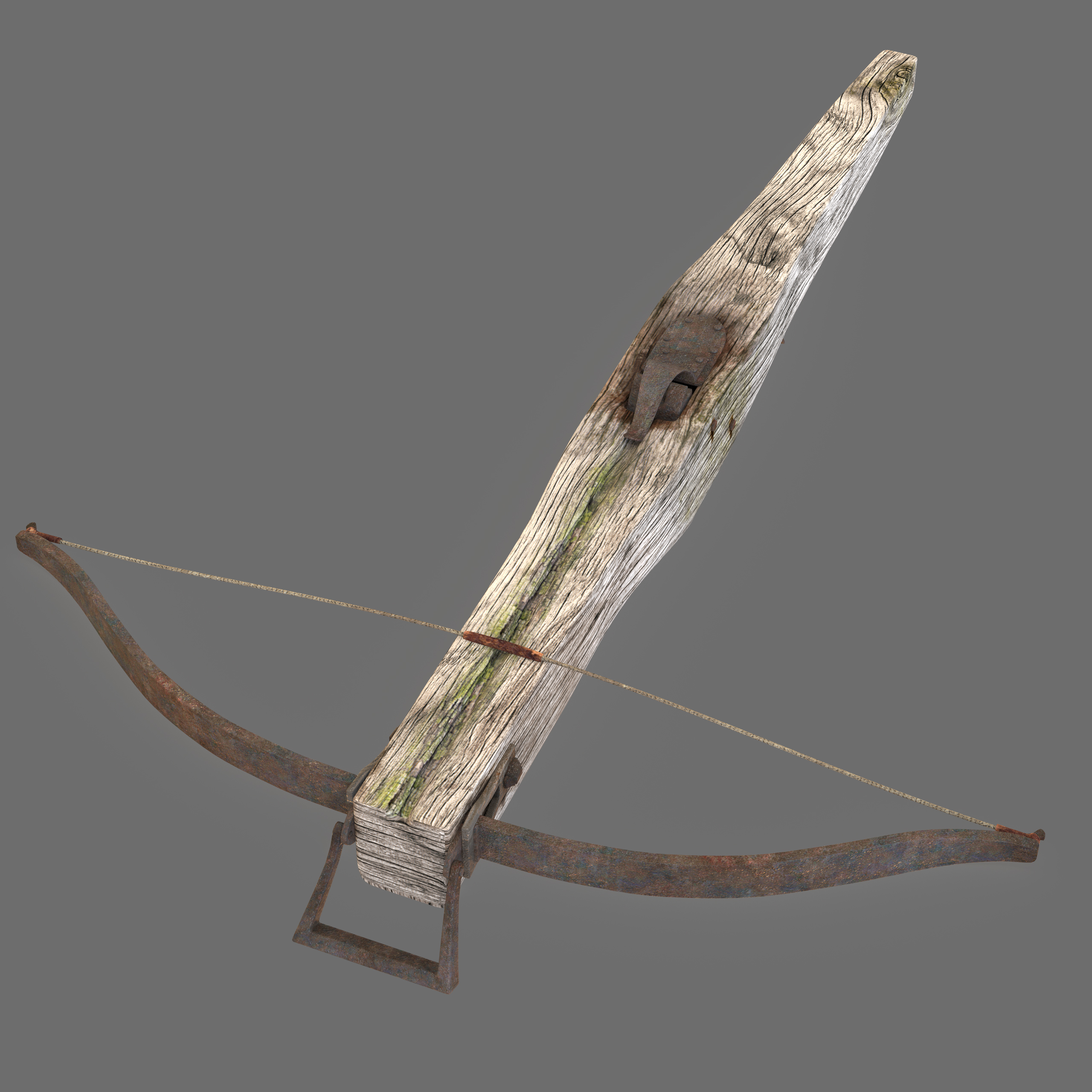 obj old medieval crossbow