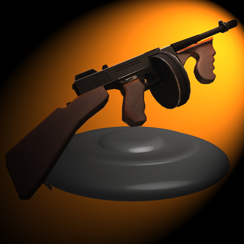 Modelo 3d Tommy Gun Turbosquid 1046310