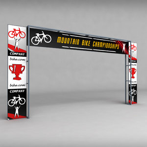 3d road scaffolding commercial banner