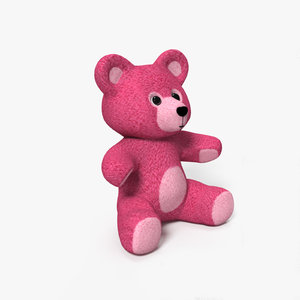 teddy bear plush 3d model