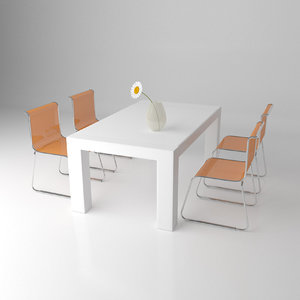 free table modern 3d model