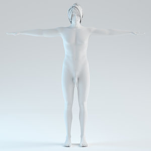 human man 3d model