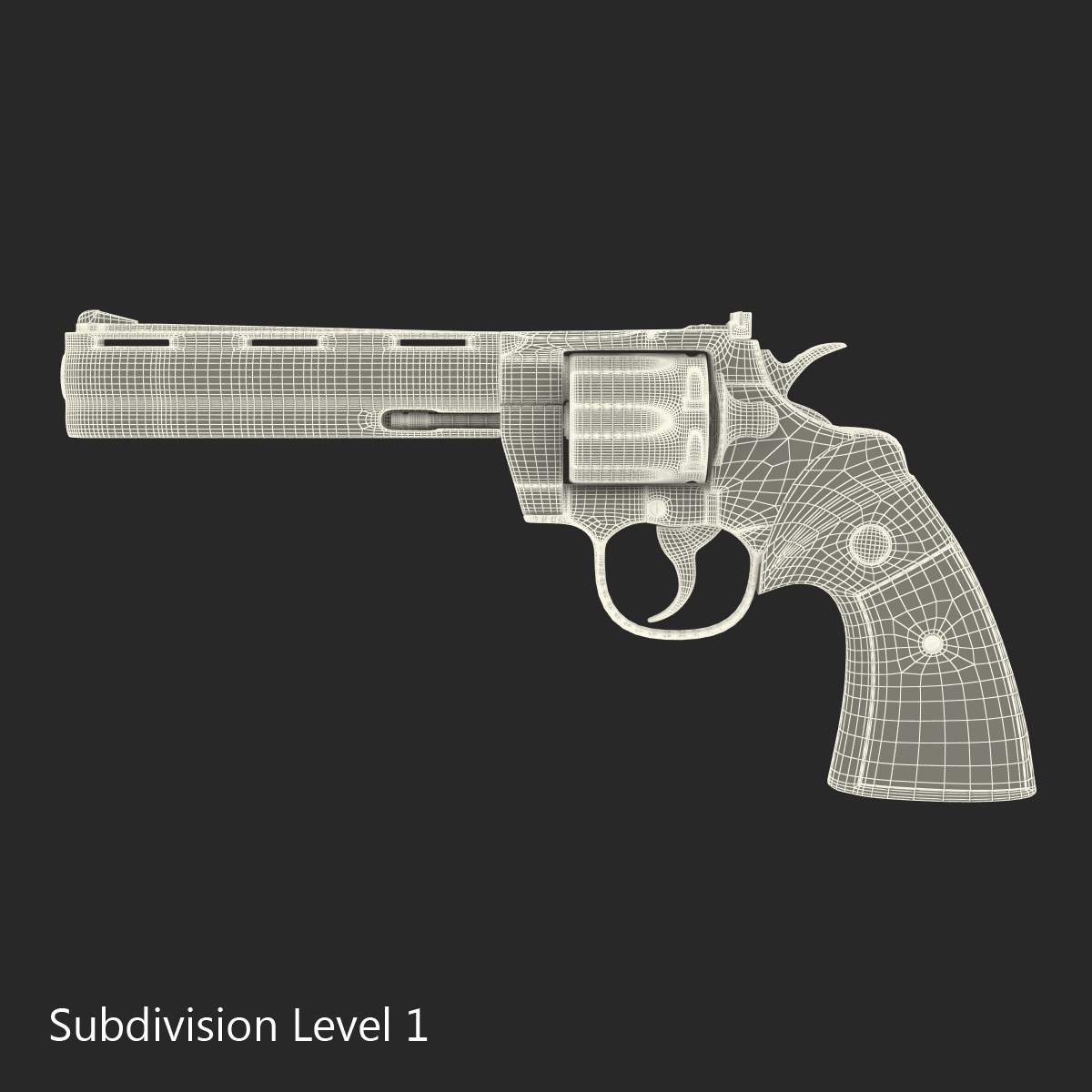 colt python black 3d模型3d模型